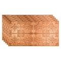Acoustic Ceiling Products Fasade Traditional Syle # 2 - 48-3/8" x 24-3/8" PVC Glue Up Tile in Polished Copper - PG5125